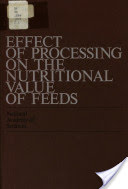 Effect of processing on the nutritional value of feeds Ebook
