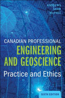 Canadian Professional Engineering and Geoscience: Practice and Ethics 6edition eBOOK